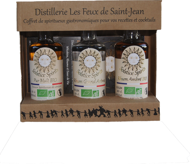 Coffret de dégustation trois Rhums - 3 x 20cl