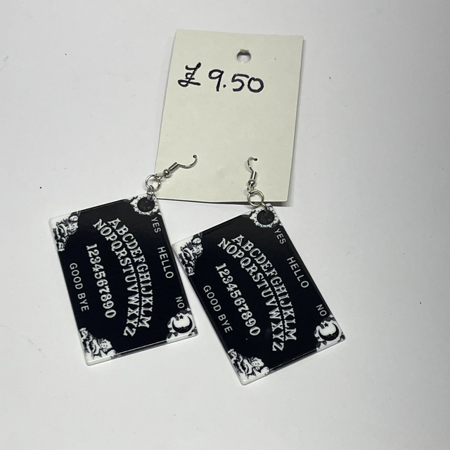 Ouija Board Earrings 