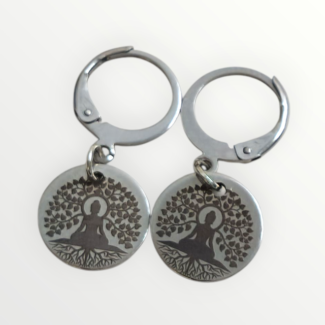 Boucles d'oreilles Bouddha