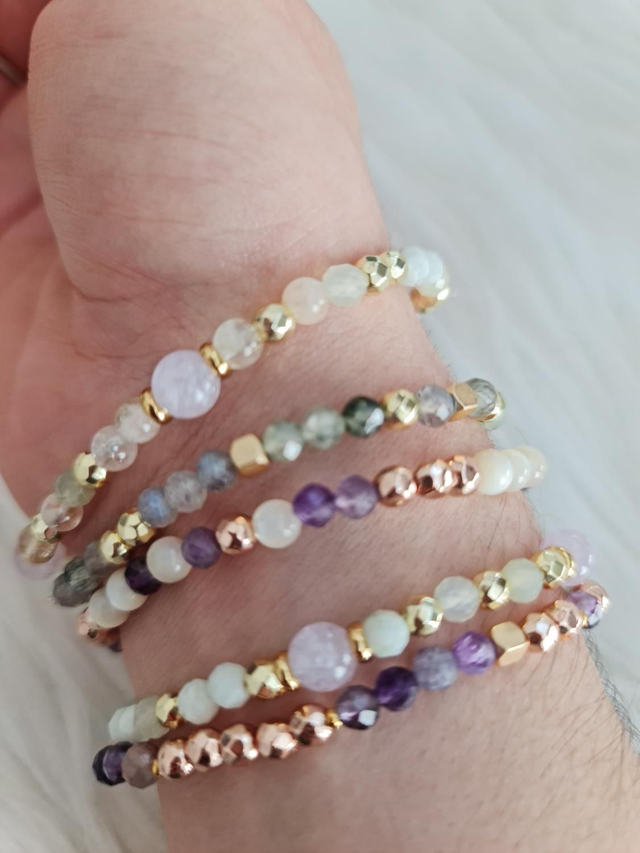 Lot bracelets fins harmonie