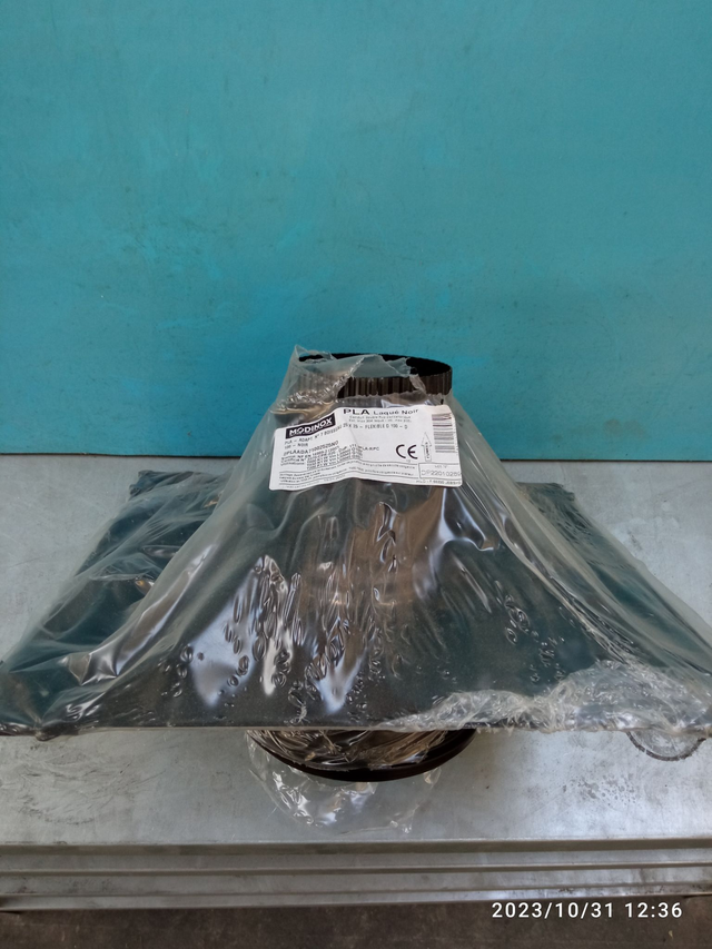 PLA - Adaptateur boisseau N°7 250 x 250 D100 NOIR - 2PLAADA71002525NO 