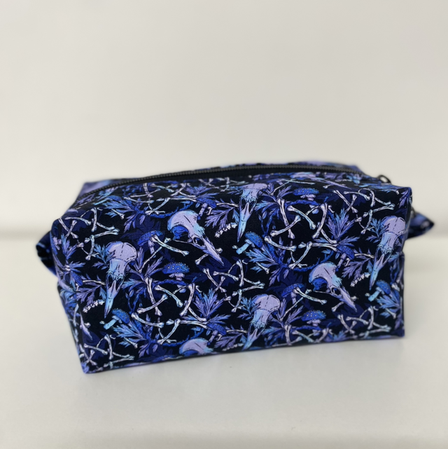 Occult Crow Skull Boxy Pouch 