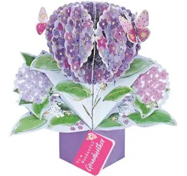 Hydrangea pop out card.