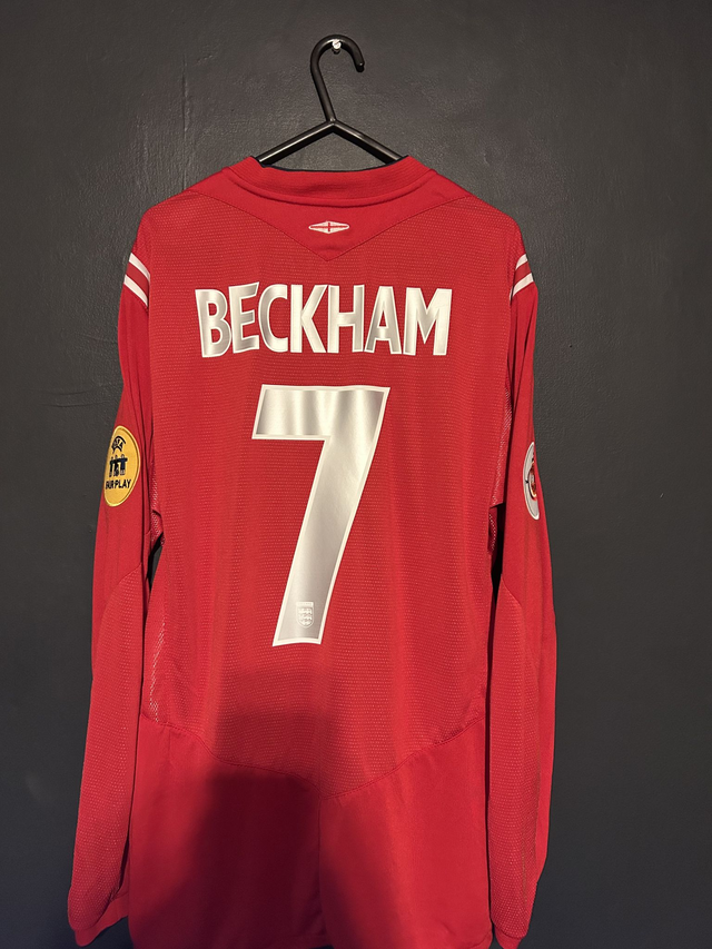 (L) England Euro 2004 Away L/S / BECKHAM 7
