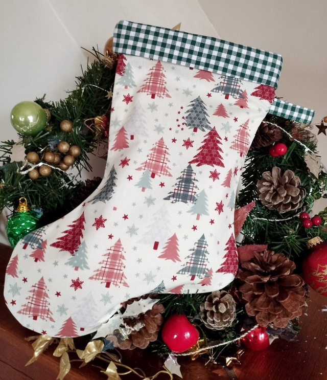 Botte de Noël - Grand modèle -Forêt de sapins  - Grand modèle