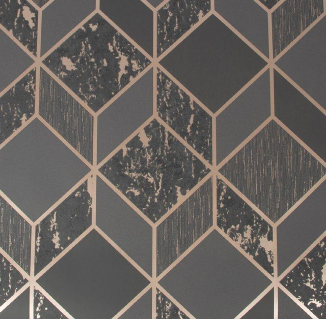 Vittorio Geo - Charcoal / Rose Gold