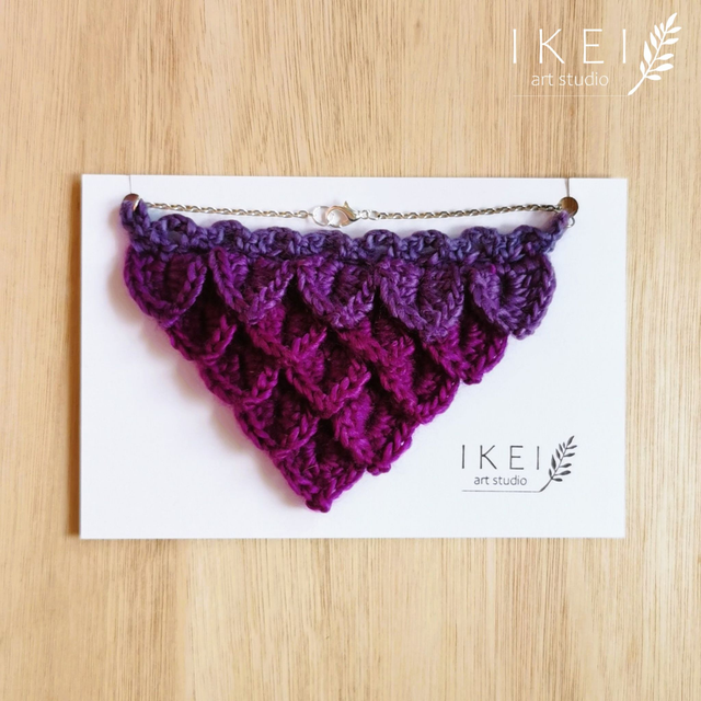Mermaid necklace purple