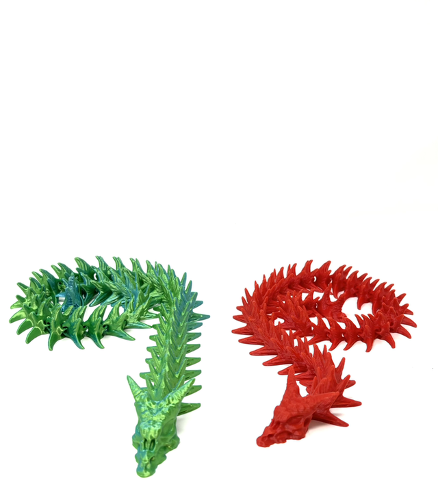 3D Printed Articulated Skeleton Dragon