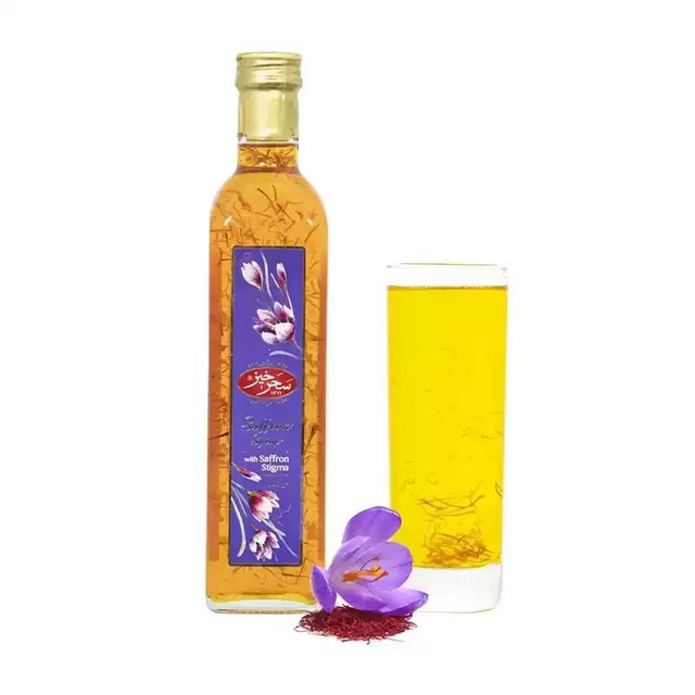 Sahar Khiz Šafranivý Sirup s Kúskami Šafranu 650 gr.