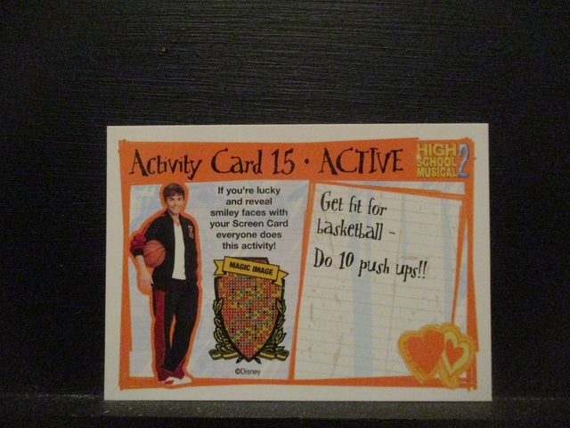 High School Musical 2 Active Activity Original Trading Card #15