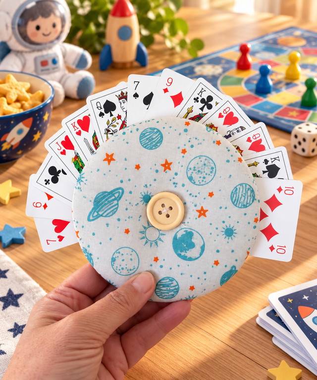 Porte carte de jeux pour enfants - thème planètes