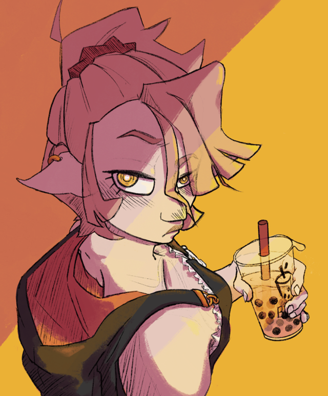 Boba - Original Art Print 20x20cm