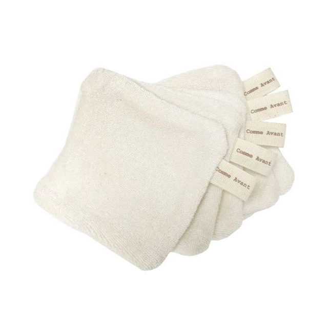 Lingettes lavables en coton bio X 5- Comme Avant