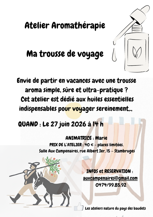 Ma trousse de voyage