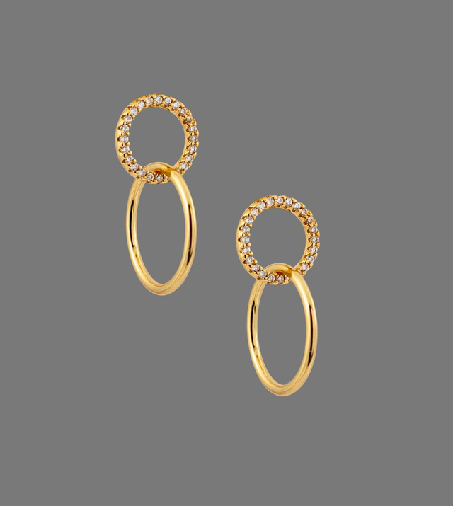Gold Plated Octavia Earrings 