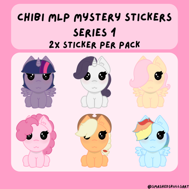 MLP Chibi Mystery Stickers Series 1