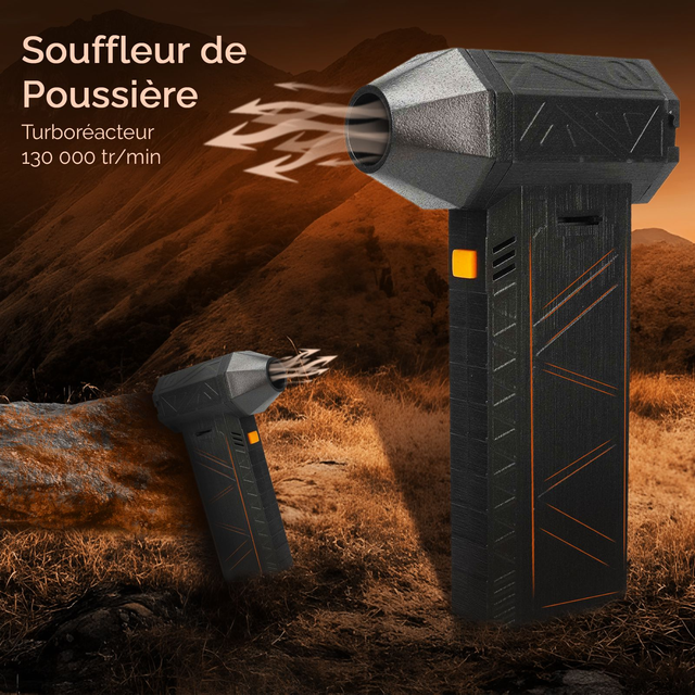 Souffleur d&#039;air Comprimé Portable pour Nettoyage d&#039;Ordinateur, Clavier et Équipement Électronique, Noir