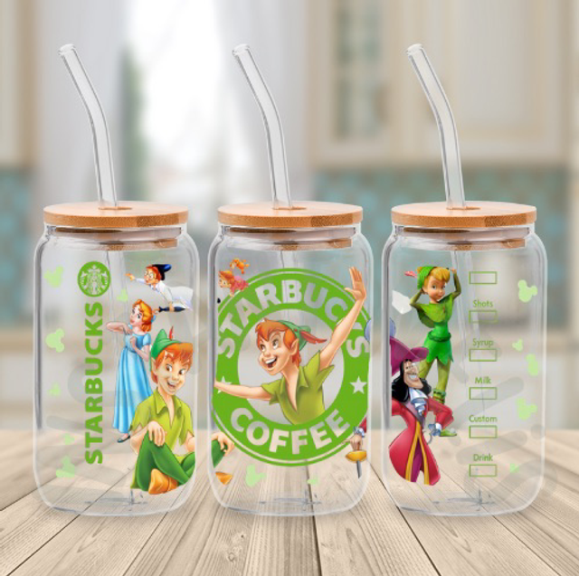 Canette en verre - STARBUCKS - Peter Pan