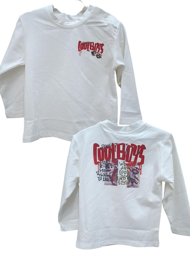 T-shirt blanc COOLBOYS