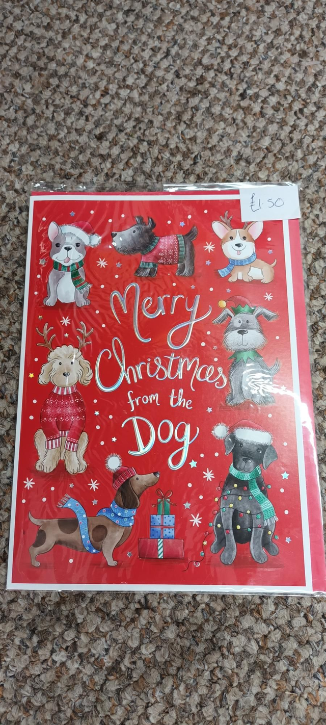 Merry Christmas from the dog card 