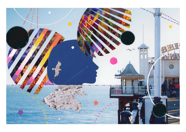 Visions at Brighton Pier Collage Limited Edition Print