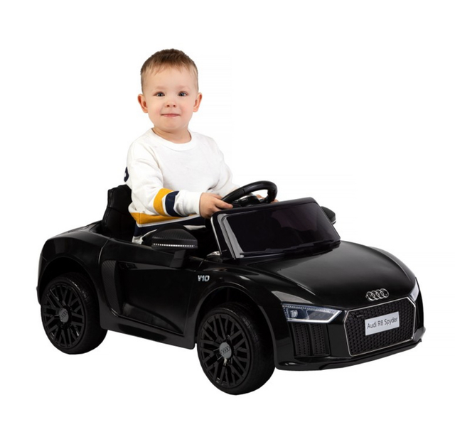 Licensed Audi R8 Spyder 12V Electric Ride On Car (Black)