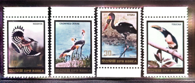 North Korea 1984 Birds Set MNH