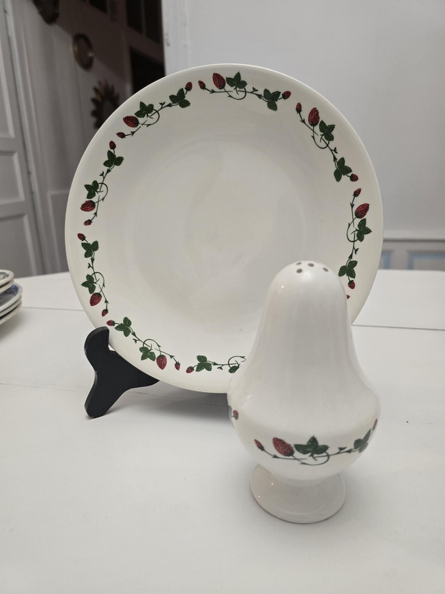 Assiette et saupoudoir Gien 