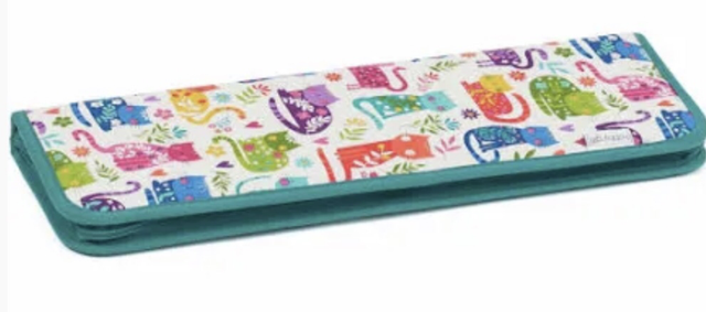 Knitting Pin &amp; Crochet Hook Case - Cats