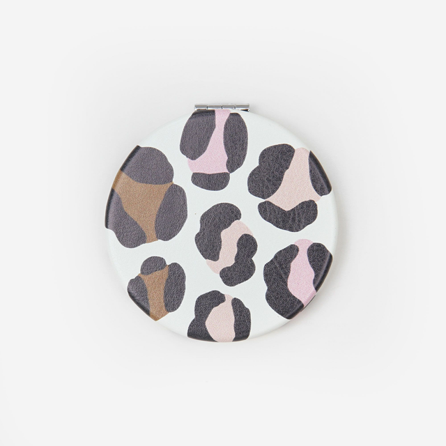 Caroline Gardner leopard compact mirror
