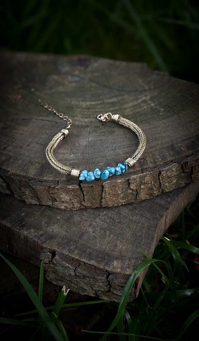 VIKING KNIT - Bracelets turquoise 