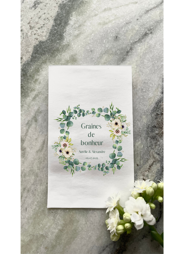 Sachet de graines &quot;Jeanne&quot; - Personnalisable