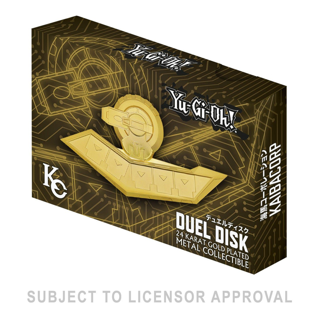 Yu-Gi-Oh! 24K Gold Plated Duel Disk Mini Replica 18 cm