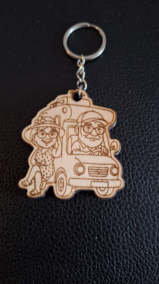 Porte clés camping-car 
