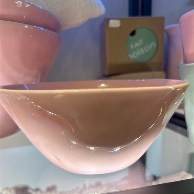 Saladier nature rose magnolia petit modele