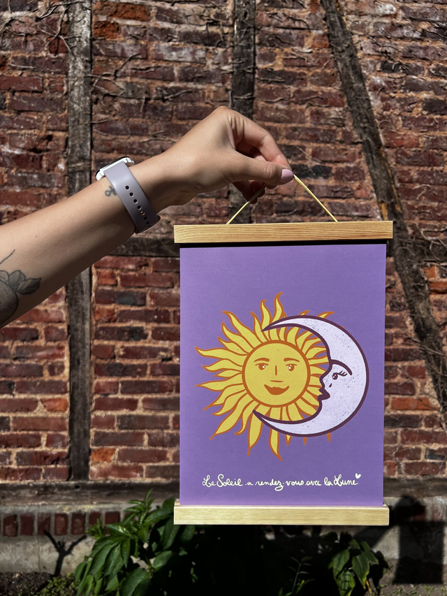Affiche "Le Soleil a rendez-vous avec la Lune"