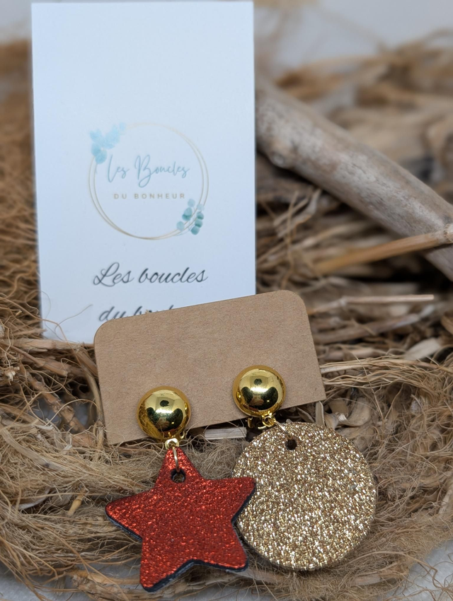 Boucles d'oreilles Asymétrique ag002 clips