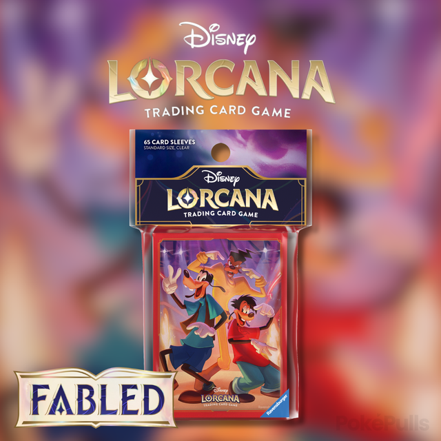 Disney Lorcana: Fabled - Sleeves (65kpl) - Goofy, Max & Powerline (julkaisu 5.9.2025)