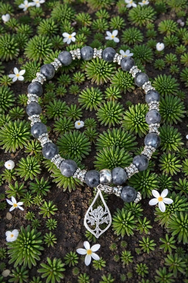 Bracelet Larvikite - Protection Douce & Clarté Intérieure