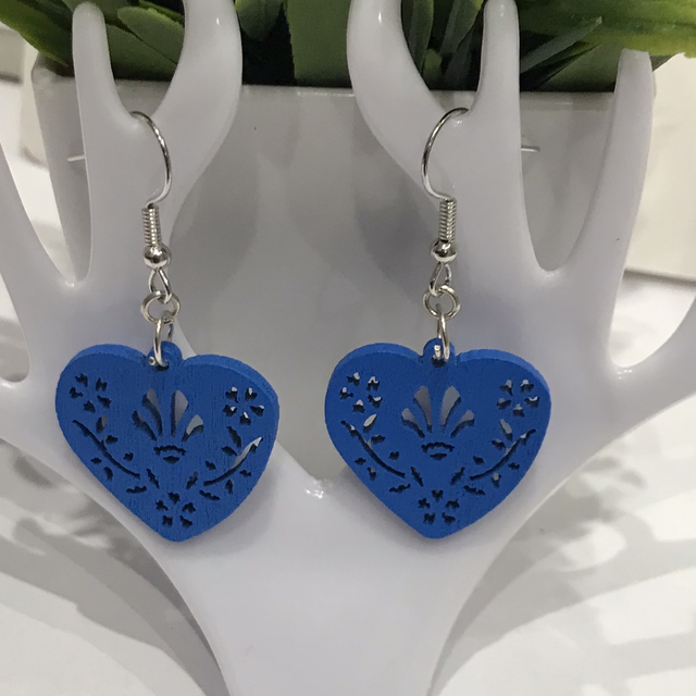 Blue Short Heart Drop- BSD7893