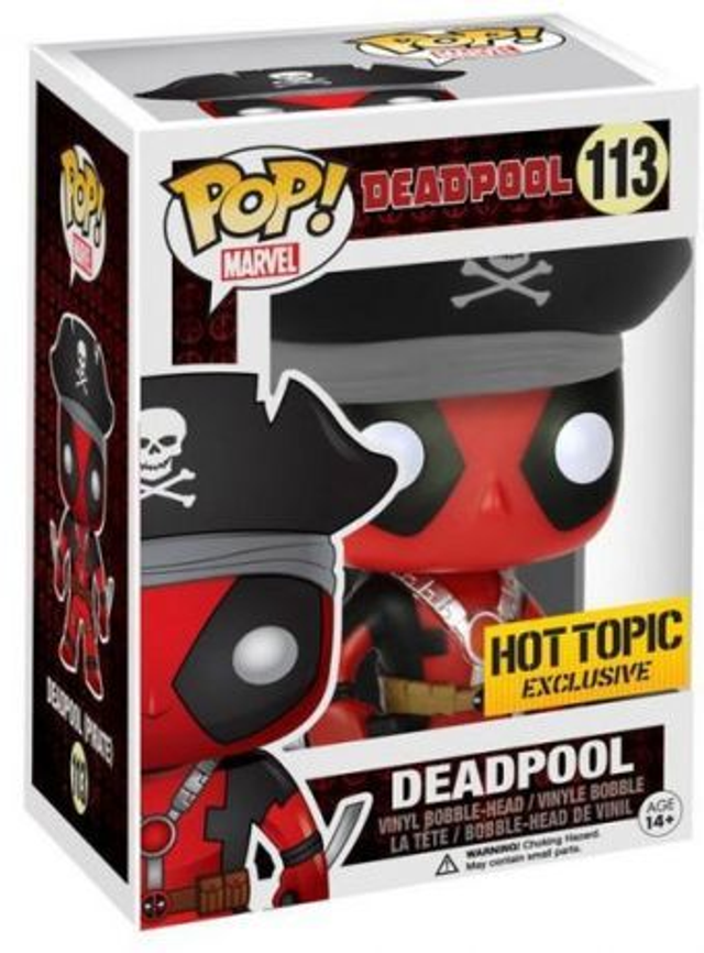 Funko Deadpool Exclusive Vinyl Bobble Head #113 [Pirate] 849803074906