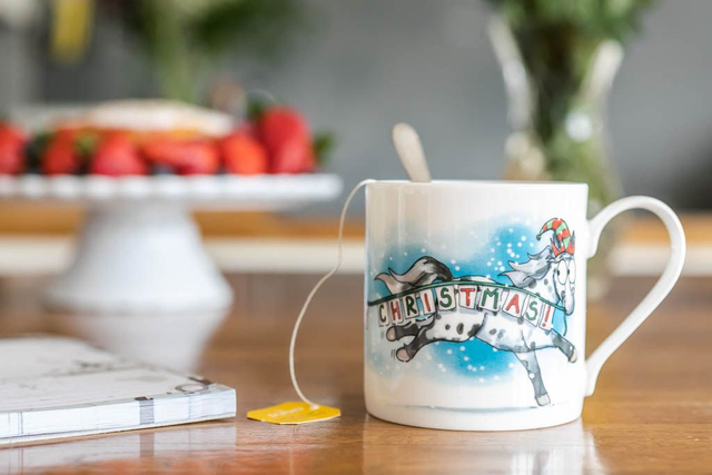 "Happy Christmas" Fine Bone China Mug