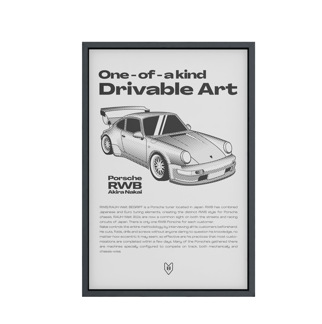 Póster Porsche RWB 50x70cm