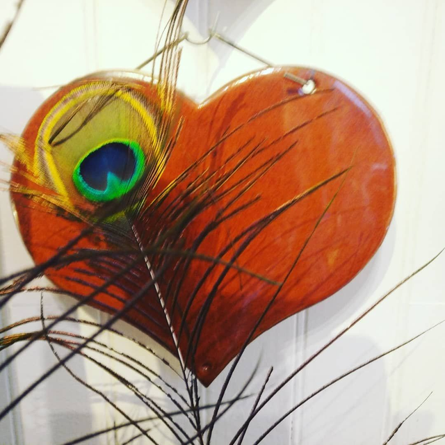 COEUR en Grès Rouge