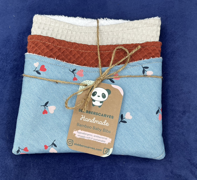 Three Pack Classic Style Bamboo Bibs 