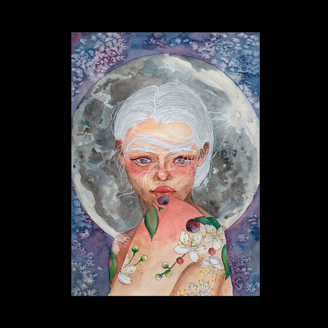 Portrait Moon - carte postale