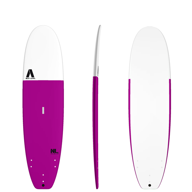7&#039;6 NEXT LEVEL Soft Surfboard Pink