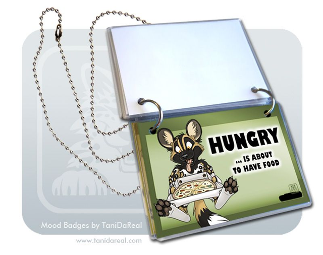 Mood Badges SET AFRICAN WILD DOG