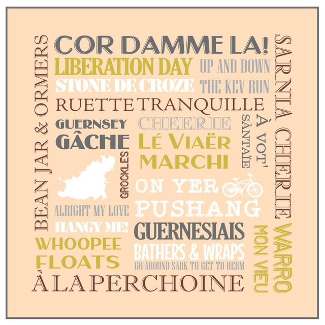 X01 PRINTS - COR DAMME LA! [AMBER/GREY] PRINT 30cm x 30cm