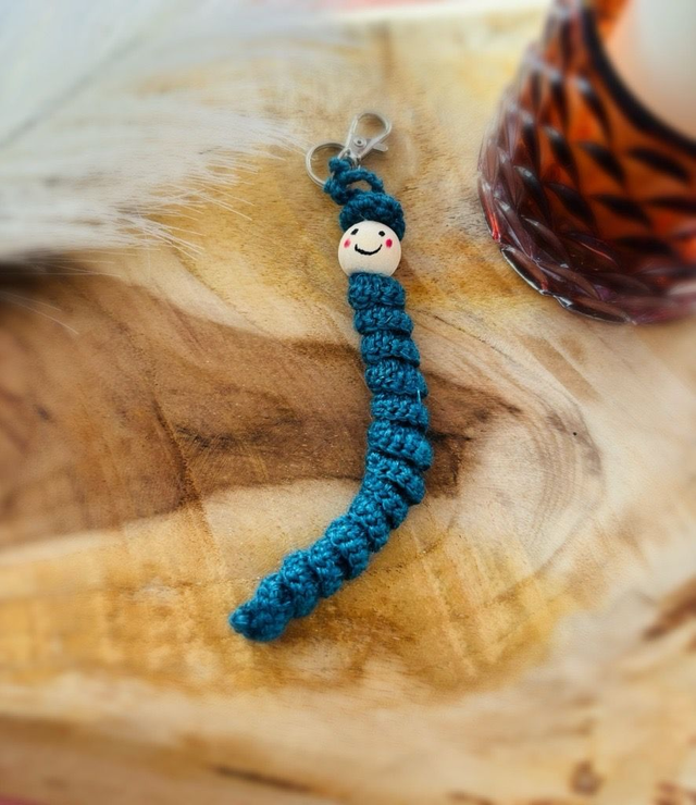 Porte-clé - CHENILLE MYRTILLE